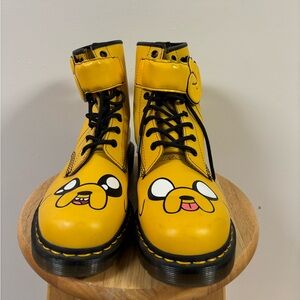Dr Martens limited edition Adventure Time Jake the Dog shoes